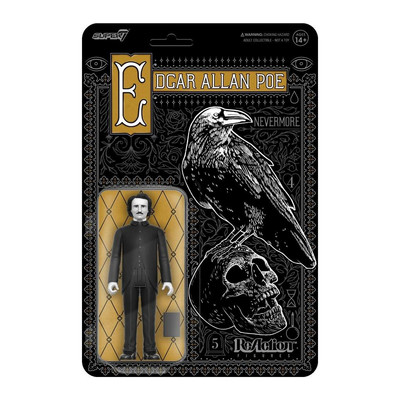 Edgar Allan Poe Greyscale ReAction Figure Super 7-image