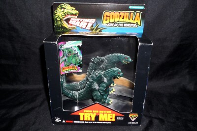 Vintage Trendmasters Godzilla King of Monsters Roar Light & Sound Figure in Box-image