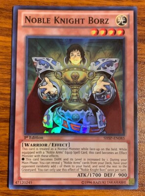 2013 Yu Gi Oh Shadow Specters 1st Edition Noble Knight Borz #SHSP-EN085 Used-image