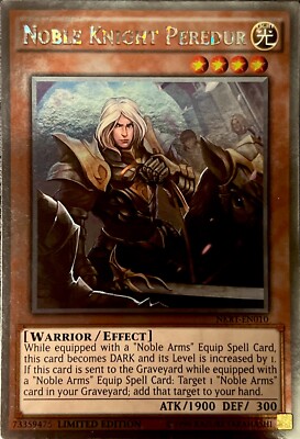 Noble Knight Peredur NKRT-EN010 Limited Edition Platinum Rare LP-image