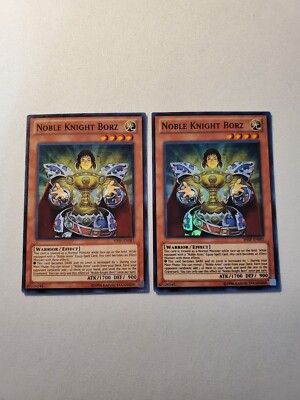 Yugioh - Noble Knight Borz SHSP-EN085 NM 1st ed Super Rare x2-image