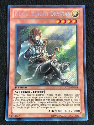 YUGIOH NOBLE KNIGHT DRYSTAN JOTL-EN084 1ST SECRET NM-image