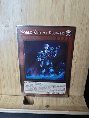 Yu-Gi-Oh!🏆 Noble Knight Bedwyr LIMITED EDITION🏆PLATINUM RARE Card-image