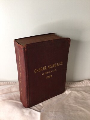 Vintage Railway Supplies Catalog, Crerar, Adams & Co., Chicago, 1922-image