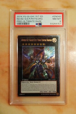 2014 Galaxy-Eyes Prime Photon Dragon PSA 8 NM/MINT PRIO-EN040 1st Ed Ulti Rare-image