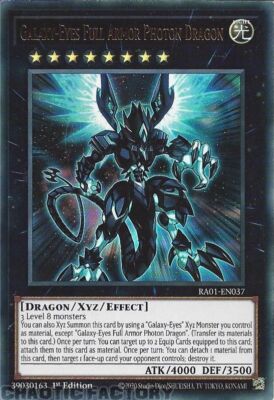 YUGIOH RA01-EN037 Galaxy-Eyes Full Armor Photon Dragon ULTRA Rare 1st Edition NM-image