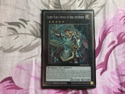 YU-GI-OH! SACRED NOBLE KNIGHT OF KING ARTORIGUS - NKRT-EN038 - PLATINUM RARE-image
