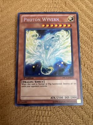 Yu-Gi-Oh! TCG Photon Wyvern 2012 Premium Tin PRC1-EN015 1st Edition Secret Rare-image