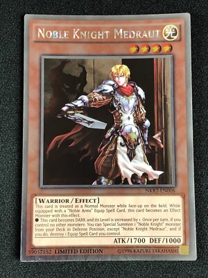 YUGIOH NOBLE KNIGHT MEDRAUT NKRT-EN006 PLATINUM NM-image