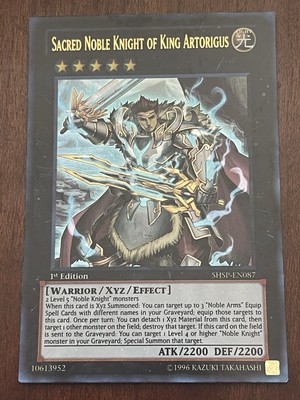 Yugioh! - Sacred Noble Knight of King Artorigus - SHSP-EN087 - 1st Ed.-image