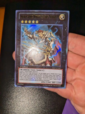 Yugioh Sacred Noble Knight of King Artorigus SHSP-EN087 Ultra Rare 1st Ed NM-image