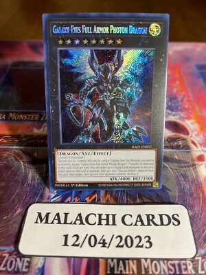 Yugioh x1 Galaxy-Eyes Full Armor Photon Dragon RA01-EN037 Secret Rare 1st Ed(NM)-image