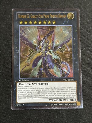 Yugioh 1x Number 62: Galaxy-Eyes Prime Photon Dragon PRIO-EN040 Ultimate 1st-image