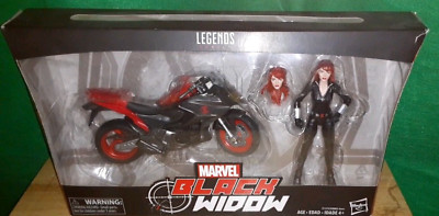 Marvel Legends Series 6-inch Black Widow w/ Motorcycle-image