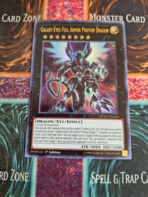 Yu-Gi-Oh! Galaxy-Eyes Full Armor Photon Dragon DUPO-EN063 Ultra 1st Ed NM b2/-image
