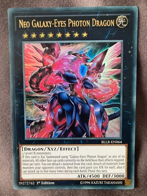 Yu-Gi-Oh! TCG Neo Galaxy-Eyes Photon Dragon BLLR-EN064 Battles of Legend NM-image