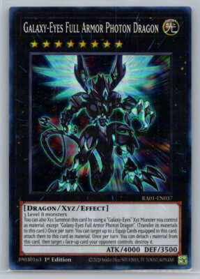 Galaxy-Eyes Full Armor Photon Dragon 25th 1st Edition #RA01-EN037 Foil/Holo-image