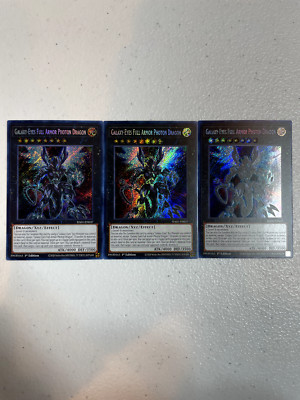 yugioh galaxy-eyes full armor photon dragon secret rare 3x ra01-en037 RA01-image