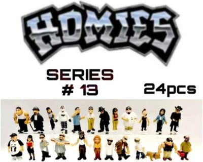 Homies Figures 1.75″ Series #13 Complete Set of 24 Pcs Loose Sealed Bags  -image