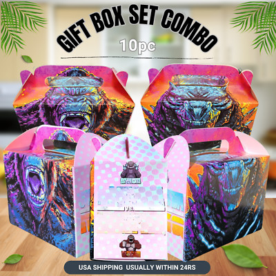 godzilla Gift Box Favor PARTY SUPPLIES BIRTHDAY DECORATION BALLOON centerpiece-image