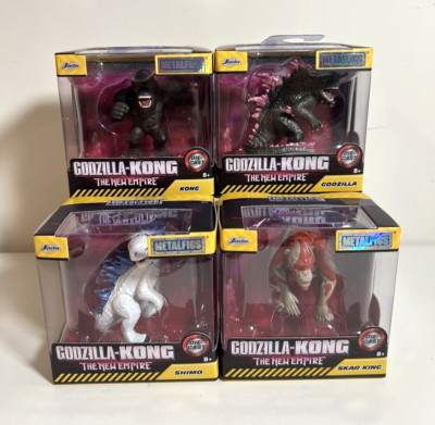 Godzilla X Kong New Empire 2.5” 4 Metalfigs Godzilla, Kong, Shimo, Scar Kong NEW-image