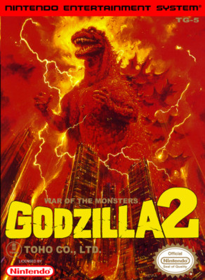 Godzilla 2 War of the Monsters FRIDGE MAGNET NES Nintendo Video Game Box-image