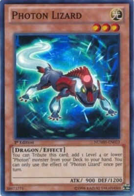 Photon Lizard - NUMH-EN023 - Super Rare - 1st Edition x1 - Lightly Played-image