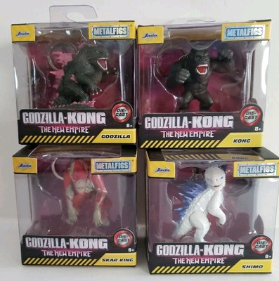 4 Godzilla-Kong The New Empire Metal Figs/keychain Shimo, Godzilla, Kong, Skar-image