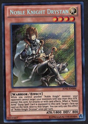 Yugioh Noble Knight Drystan JOTL-EN084 Secret Rare Unlim - NM-image
