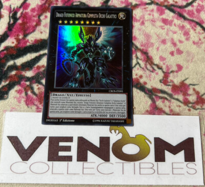 1x (M/NM) *ITALIAN* Galaxy-Eyes Full Armor Photon Dragon CROS-EN095 Super 1st Ed-image