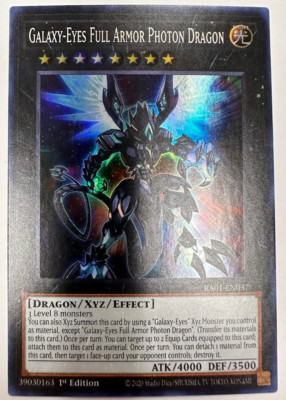 Yugioh! - Galaxy-Eyes Full Armor Photon Dragon-  Super Rare - RA01-EN037 - NM/M-image