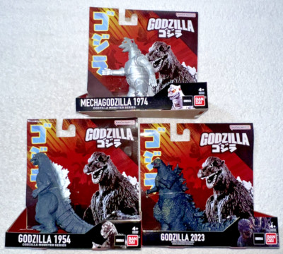 BANDAI NAMCO GODZILLA SET OF 3 GODZILLA 2023 / 1954 / MECHAGODZILLA **NEW**-image