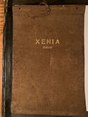 Introduction to Xenia Ohio Leather Bound Historical Catalog by MC Smith City Mgr-image