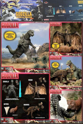 Mezco Godzilla Destroy All Monsters (1968) 5 Points Round 1 Deluxe Figure Set-image