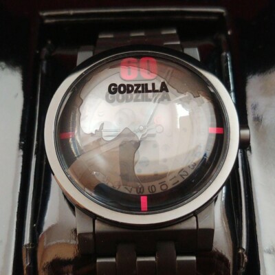 Godzilla 60th Anniversary Wrist Watch Black  Limited 600 Leather Band & Box-image