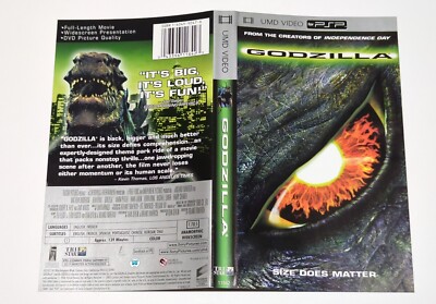 Godzilla Sony Playstation PSP Authentic Box Art Insert Cover Only-image
