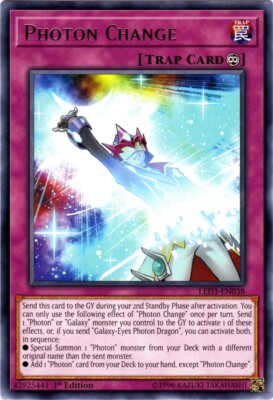 YGO-4x-Near Mint-Photon Change - LED3-EN038 - Rare - 1st Edition-Legendary Dueli-image