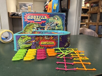 Vintage 1978 Mattell Godzilla Game In Box Incomplete-image