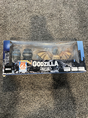SDCC 2021 PX Exclusive Godzilla Smashies Stress Doll 3 Piece Set Rodan IN HAND-image