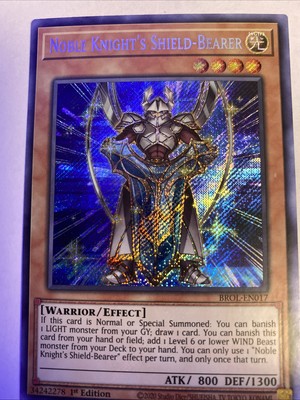 Noble Knight's Shield-Bearer BROL-EN017 Brothers of Legend 1st Edition YUGIOH!-image