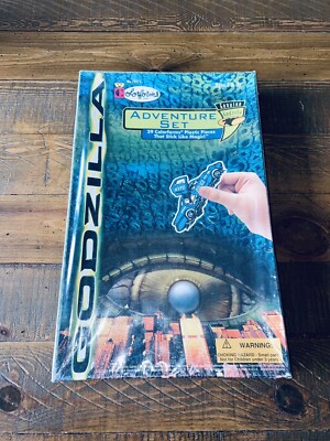 Vintage 1998 Colorforms Godzilla Monster Factory Sealed Adventure Set Box Color-image