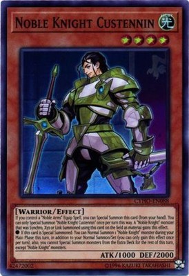 Noble Knight Custennin - CYHO-EN088 - Super Rare - Unlimited Edition - Near Mint-image