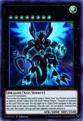 Galaxy-Eyes Full Armor Photon Dragon - DUPO-EN063 - Ultra Rare - 1st Edition Nea-image