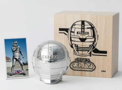 Space Sheriff Gavan Pure Tin Guinomi Sake Cup 2025 w/ Paulownia Wood Box Jutaro-image