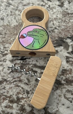 New Collectible Godzilla Sniffing Wine Corkscrew Magnetic Shut Decorative Opener-image