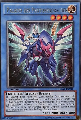 Yugioh Paladin of Photon Dragon LVAL-EN045 Rare 1st Edition NM-image