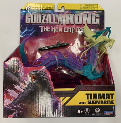 Godzilla X Kong The New Empire Tiamat With Submarine Figure Playmates In Hand-image
