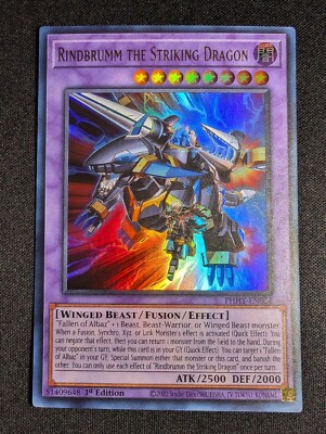 Yu-Gi-Oh! Rindbrumm the Striking Dragon PHHY-EN034 1st Edition Ultra Rare NM-image