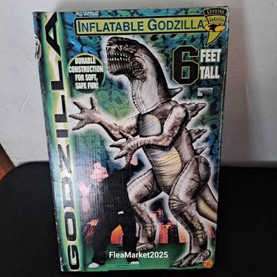 Inflatable Godzilla 6 ft Tall 1998 Kaiju Monster NEW SEALED INSIDE BOX Toy Biz-image