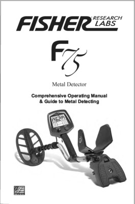 Fisher F75 Metal Detector Instruction Book with Free Shipping-image